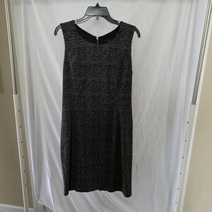 White House Black Market Charcoal Sleeveless Midi Dress